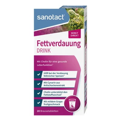Abbildung von sanotact Fettverdauung drink Brausetabletten 20 St