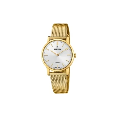 Abbildung von Festina Damen Analog Quarz Uhr mit Edelstahl Armband F20023/1