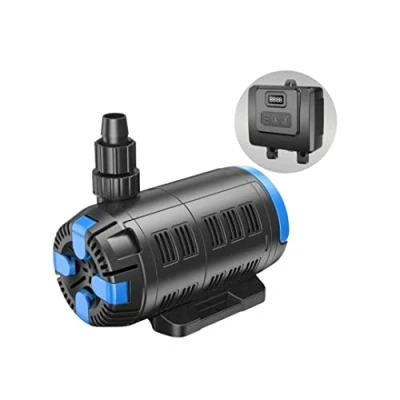 Abbildung von AquaOne regelbare Eco Teichpumpe CET 15000 37 180 Watt 7500 bis L/h I Hochwertige mit multifunktionalen Kontroller Spezielle Pumpe für den Gartenteich Filterpumpe Teich