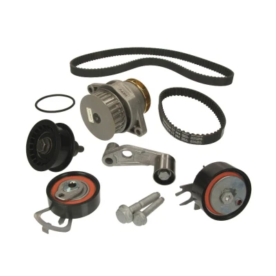 Abbildung von HEPU PK05580 Wasserpumpe + Zahnriemensatz mit Spannelement VOLKSWAGEN: Golf 4 Variant, Schrägheck, Lupo / 3L, SEAT: Leon I Schrägheck
