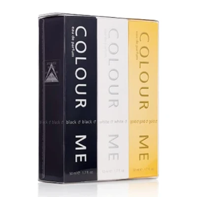 Abbildung von Colour Me Milton Lloyd Herrenduft, Schwarz/Weiß/Gold, 50 ml, Parfum de Toilette, 3 Stück
