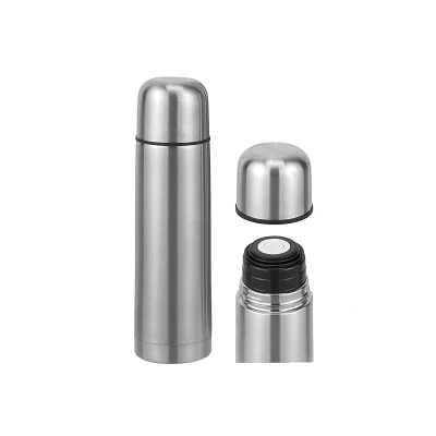 Abbildung von Isolierkanne 0,5/0,75/1 L Isolierflasche Thermo Flasche Klickverschluß Edelstahl 500 ml