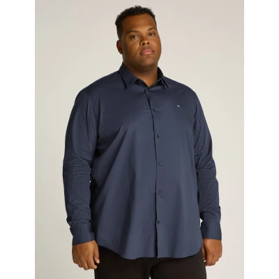 Abbildung von Calvin Klein Stretch SLIM Shirt Hemd, Herren, Größe: 3XL, Ink
