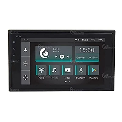 Abbildung von Universal Autoradio Slim 2DIN Android GPS Bluetooth WiFi Dab USB Full HD Touchscreen Display 6.2&quot; Easyconnect