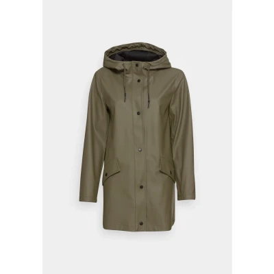 Abbildung von ONLY Damen Jacke ONLELLEN SHORT RAINCOAT OTW (DE/NL/SE/PL, Alphanumerisch, M, Regular, kalamata)