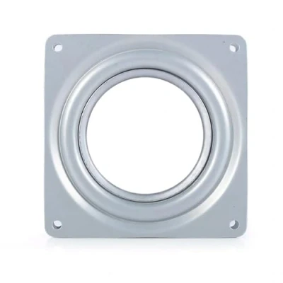 Abbildung von VIFERR Drehlager, 4&quot; Quadratisch Drehplatte 360 Grad Drehteller Metall Drehlager Drehscheibe Drehbarer für TV Rack Schreibtisch Esstisch