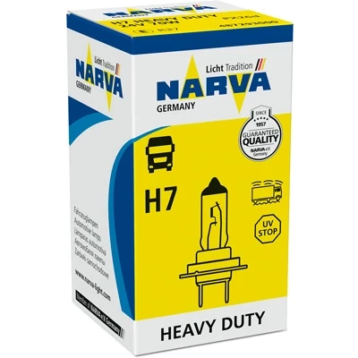 Abbildung von NARVA 487293000 Glühlampe, Fernscheinwerfer H7 24V 70W Halogen MERCEDES BENZ: ATEGO 2, UNIMOG, ACTROS MP4 / MP5, MAN: TGS, TGX, L 2000