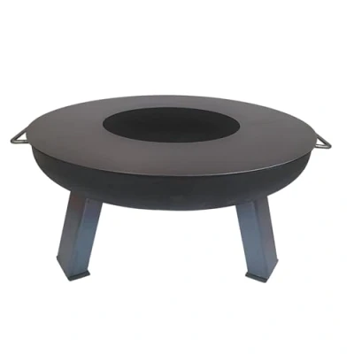 Abbildung von SOUK ONE Plancha Ø 80 cm Feuerring Feuerplatte Grillring für Feuerschale oder Feuertonne Grillplatte aus Stahl 4mm Dick (Lieferumfang 1x Plancha)