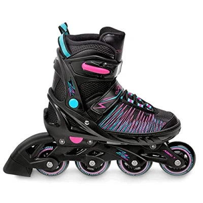 Abbildung von RAVEN Inline Skates Inliner für Kinder Erwachsene Mädchen Damen verstellbar (Allure, 31 35 (20,5cm 23cm))