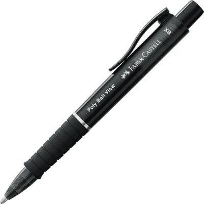 Abbildung von Faber Castell Kugelschreiber Poly Ball View XB, Großraummine, dokumentenecht