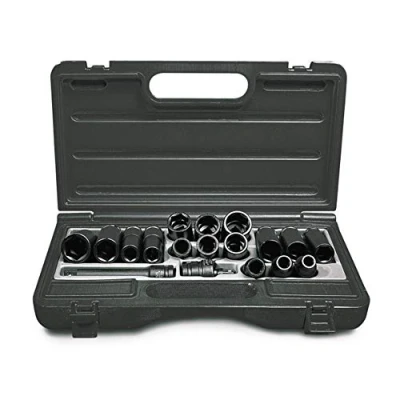 Abbildung von Ingersoll Rand 1/2&quot; Antrieb metrischer Universal Steckschlüsselsatz SK4M14LN, (14 teilig), Druckluft Steckschlüssel Satz lang als Werkzeugset für KFZ und Auto