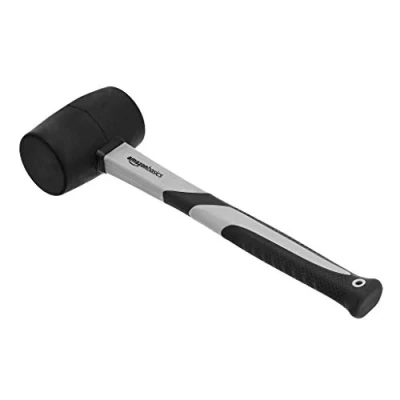 Abbildung von Amazon Basics Fäustel mit Fiberglasstiel, 450 g, Schwarz