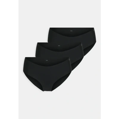 Abbildung von Under Armour Underwear PURE Stretch NO SHOW Hipster Solid 3 PACK Slip, Damen, Größe: Medium, Black