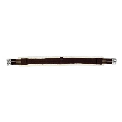 Abbildung von HKM Sattelgurt Teddy Schwarz/Creme 125cm