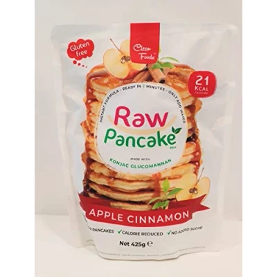 Abbildung von Cleanfoods 21 Kalorien Pfannkuchen l Pancake apfel zimt 425g 32 Pancakes Kalorien/Pancake Konjak/Konjac Glucomannan zubereitung in 2 Min
