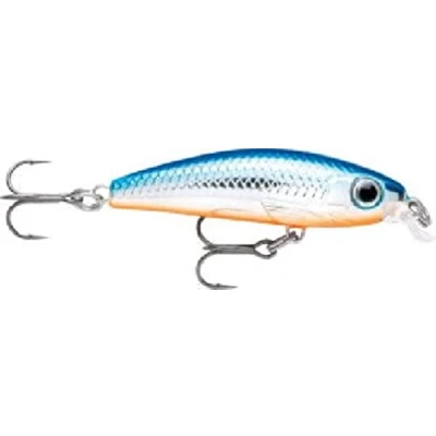 Abbildung von Rapala Ultra Light Minnow Angelköder mit Spezieller Tauchschaufel Süßwasser Spinnköder Lauftiefe 0,6 0,9m Fischköder 4cm, 3g Hergestellt in Estland Silver Blue