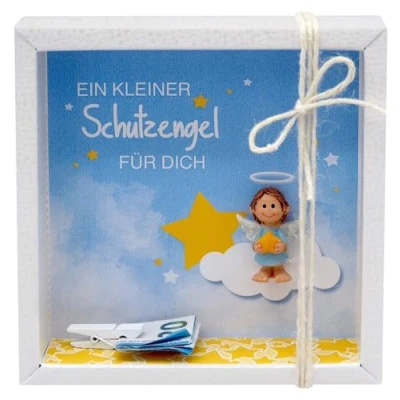 Abbildung von ZauberDeko Geschenkbox Geldgeschenk Schutzengel Taufe Geburtstag Geburt Geschenk Gutschein