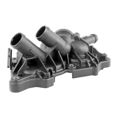 Abbildung von VEMO V15 99 2116 Thermostatgehäuse mit Dichtung, ohne Wasserpumpe Thermostat VOLKSWAGEN: Passat B8 Variant, Golf 7 Schrägheck, Variant