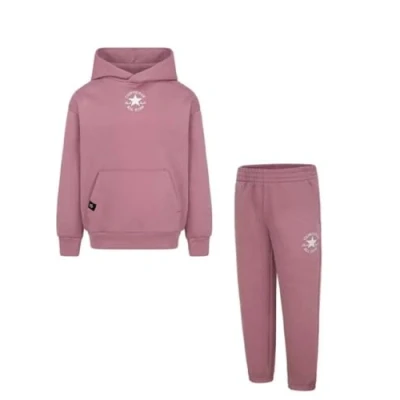 Abbildung von Converse Sustainable CORE Unisex SET Trainingsanzug für Kinder, Größe: 116 122, Night flamingo