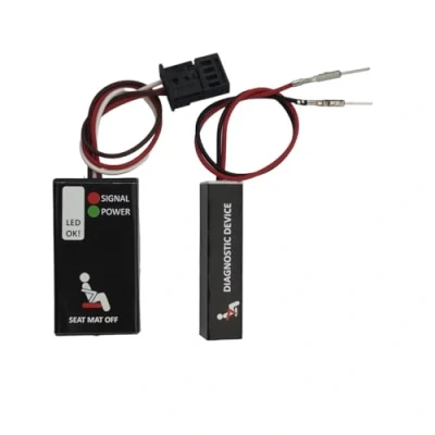 Abbildung von TBVPARTS Sitzbelegungssensor Emulator SRS Bypass Simulator für Serie 3 E90, E91, E92, E93 Rotlichtausfall Lösungsmatte, Sitzmattenausfallmatte