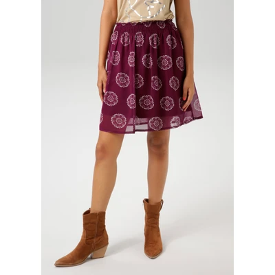 Abbildung von Aniston CASUAL Minirock mit extravaganten Blütendruck NEUE KOLLEKTION