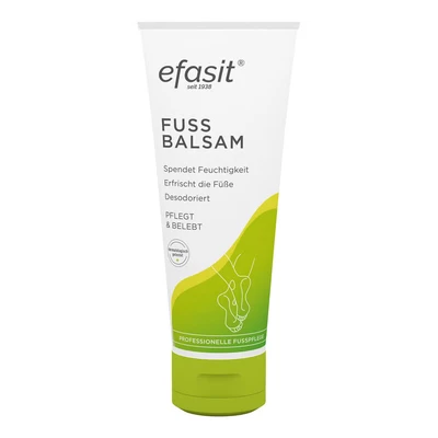 Abbildung von efasit Fußbalsam reichhaltige Fußpflege bei trockenen Füßen, Fußcreme mit Jojoba &amp; Rosmarinöl, Beinwell Kamille,Fußpflegecreme pflegt belebt, 75 ml