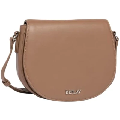 Abbildung von Replay Damen Schultertasche aus Kunstleder, Beige (Dirty Pale 074), Onesize