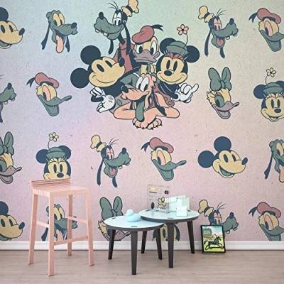 Abbildung von Komar Vliestapete &quot;Mickey Fab5&quot;, 300x280 cm (Breite x Höhe)