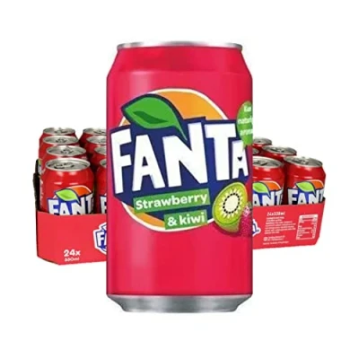 Abbildung von Fanta Strawberry &amp; Kiwi 24x 330ml mit Erdbeer und Flavour