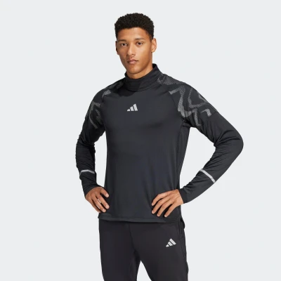 Abbildung von adidas Performance Ultimate HIGH Visibility Track Langarmshirt, Herren, Größe: Large, Black