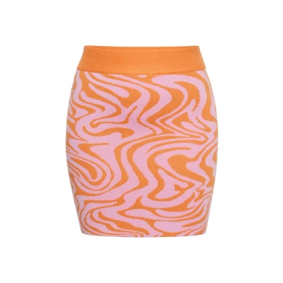 Abbildung von myMo Bleistiftrock, Damen, Größe: 36, Pink orange