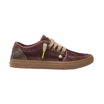 Abbildung von Satorisan Heisei Suede Casual Sneaker Herren und Damen Vintage Leder Sportschuhe Farbe Garnet Größe 37