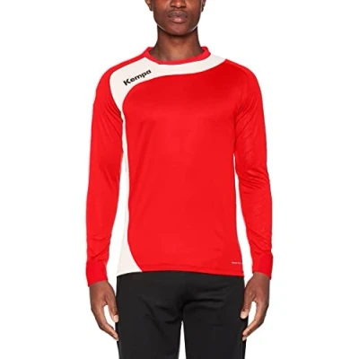 Abbildung von Kempa FanSport24 Peak Langarm Shirt, rot/weiß Größe XL