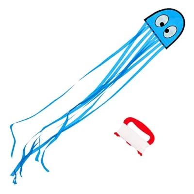 Abbildung von Kinderdrachen Mini Oktopus. Einleinerdrachen flugfertig inkl. Schnur