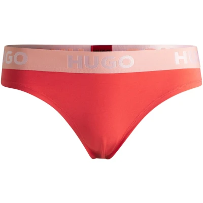 Abbildung von HUGO String THONG SPORTY Logo mit auf elastischem Bund