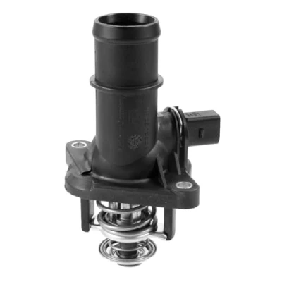 Abbildung von GATES TH396105G1 Kühlwasserthermostat 105 mit Dichtungen Gehäuse VOLKSWAGEN: Golf 4 Schrägheck, Variant, Bora Limousine