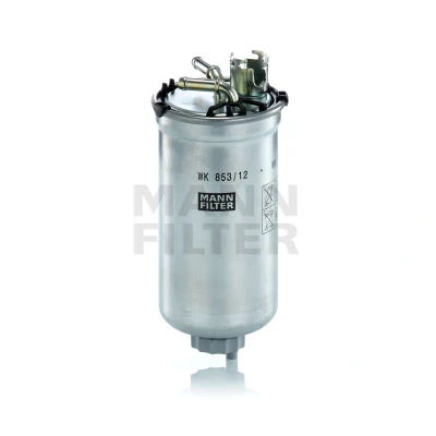 Abbildung von MANN FILTER WK 853/12 z Kraftstofffilter Leitungsfilter 8 mit Dichtung VOLKSWAGEN: Polo IV Limousine, Schrägheck, SKODA: Fabia I Schrägheck