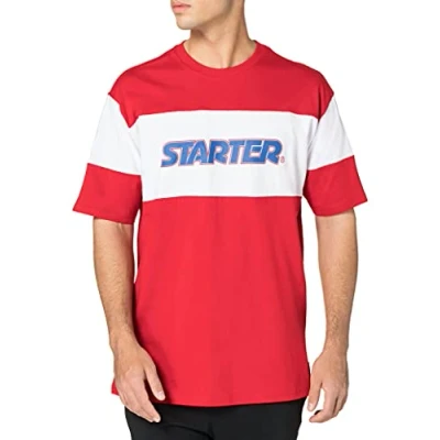 Abbildung von Starter Tshirt print, Herren, Größe: Small, City red/white