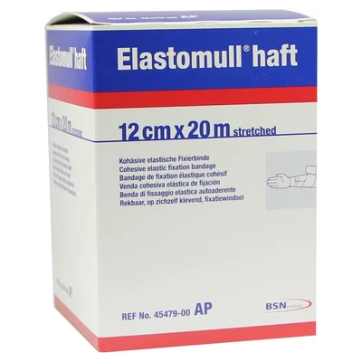 Abbildung von Elastomull haft 12 cmx20 m Fixierbinde
