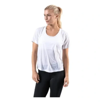 Abbildung von Nike Damen T Shirt W NK Miler TOP SS Breathe, White/Reflective silv, XS, AJ8141