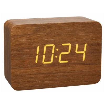 Abbildung von TFA Dostmann Funkwecker Design Funk Wecker in Holz Optik Clocco 60.2549