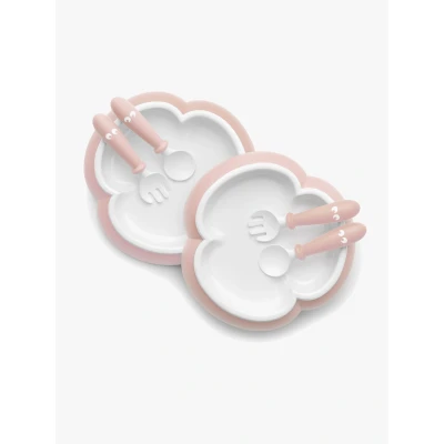 Abbildung von BabyBjörn Kinderteller Löffel &amp; Gabel 2er Set, Rosa