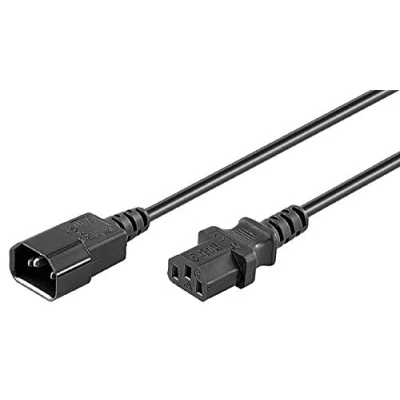 Abbildung von SM PC® 2m Kaltgeräte Verlängerung Stecker Buchse Netzkabel Gerätestecker #369