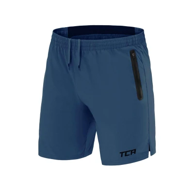 Abbildung von TCA Herren Elite Tech Leichte Laufhose Gymshorts Trainingsshorts und Laufshorts mit Reißverschlusstaschen Sporthose Kurz Blau, M