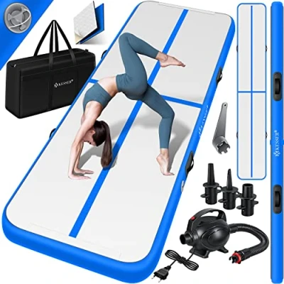 Abbildung von KESSER Turnmatte, Turnmatte Aufblasbar Airtrack Fitness Matte Gymnastikmatte