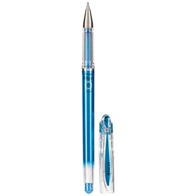 Abbildung von 12 x Pentel Geltintenroller Slicci 0,4mm metallic blau