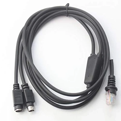 Abbildung von PS/2 KBW Tastatur Wedge Barcode Scanner Kabel kompatibel mit Metrologic MS7120 MS9540 MS5145 MS1690 PS2