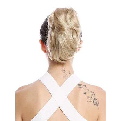 Abbildung von WIG ME UP 1028 V 24 Haarteil Zopf Pferdeschwanz kurz voluminös wellig helles Aschblond 20 cm