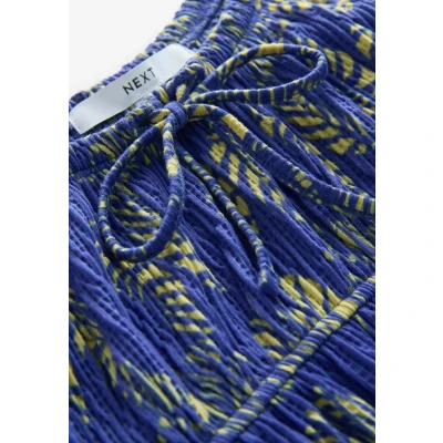 Abbildung von Next TALL FIT Short Sleeve Front Jerseykleid, Damen, Größe: 38xT, Blue crab print