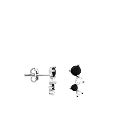 Abbildung von SOFIA MILANI Damen Ohrringe 925 Silber mit Zirkonia Steinen Ohrstecker E2439